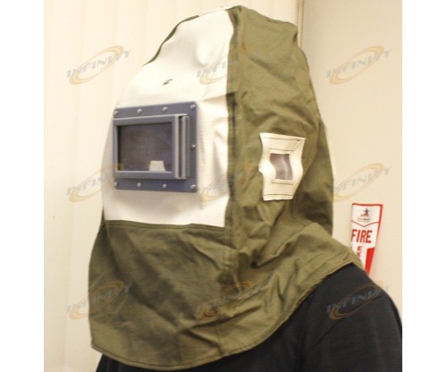 BLASTING HOOD MEDIA MASK BUMP CAP HAT ABRASIVE SAND BLAST BLASTER CABINET